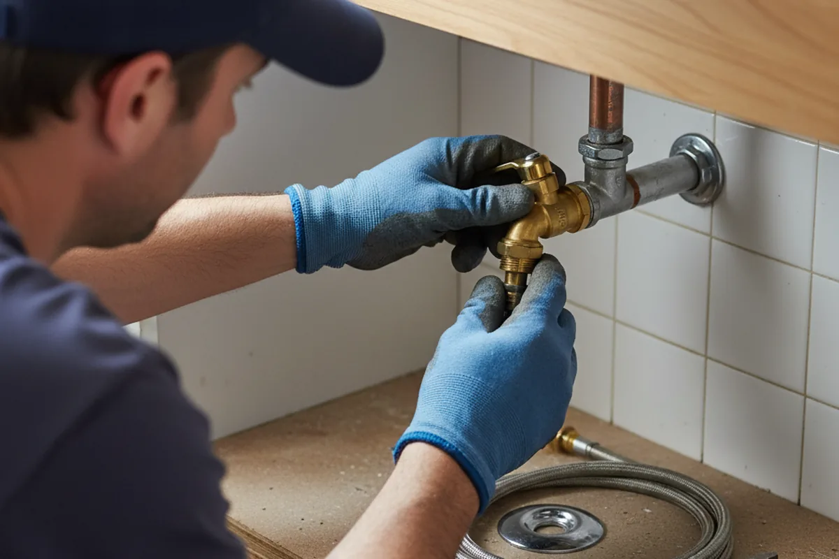 Shutoff valve and fitting work during Emergency Plumbing in Wofford Heights